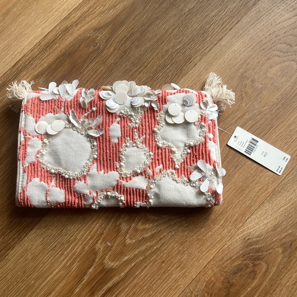 NWT Anthropologie Celia Embellished Clutch - Picture 4 of 7